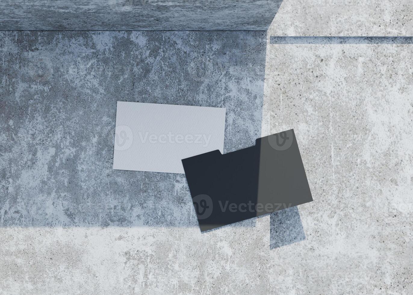Folder with Note Card Mockup photo