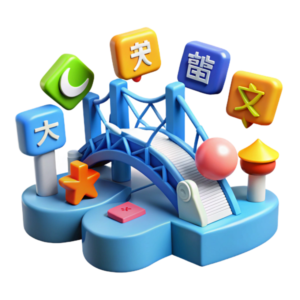 Language Learning Bridge Fun, Interactive, and Effective png