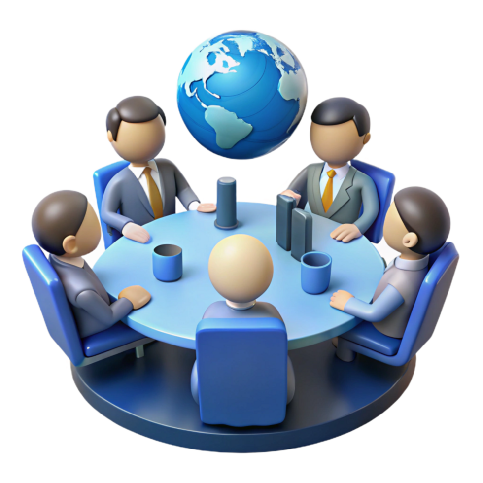 Global Business Strategy International Collaboration and Teamwork png