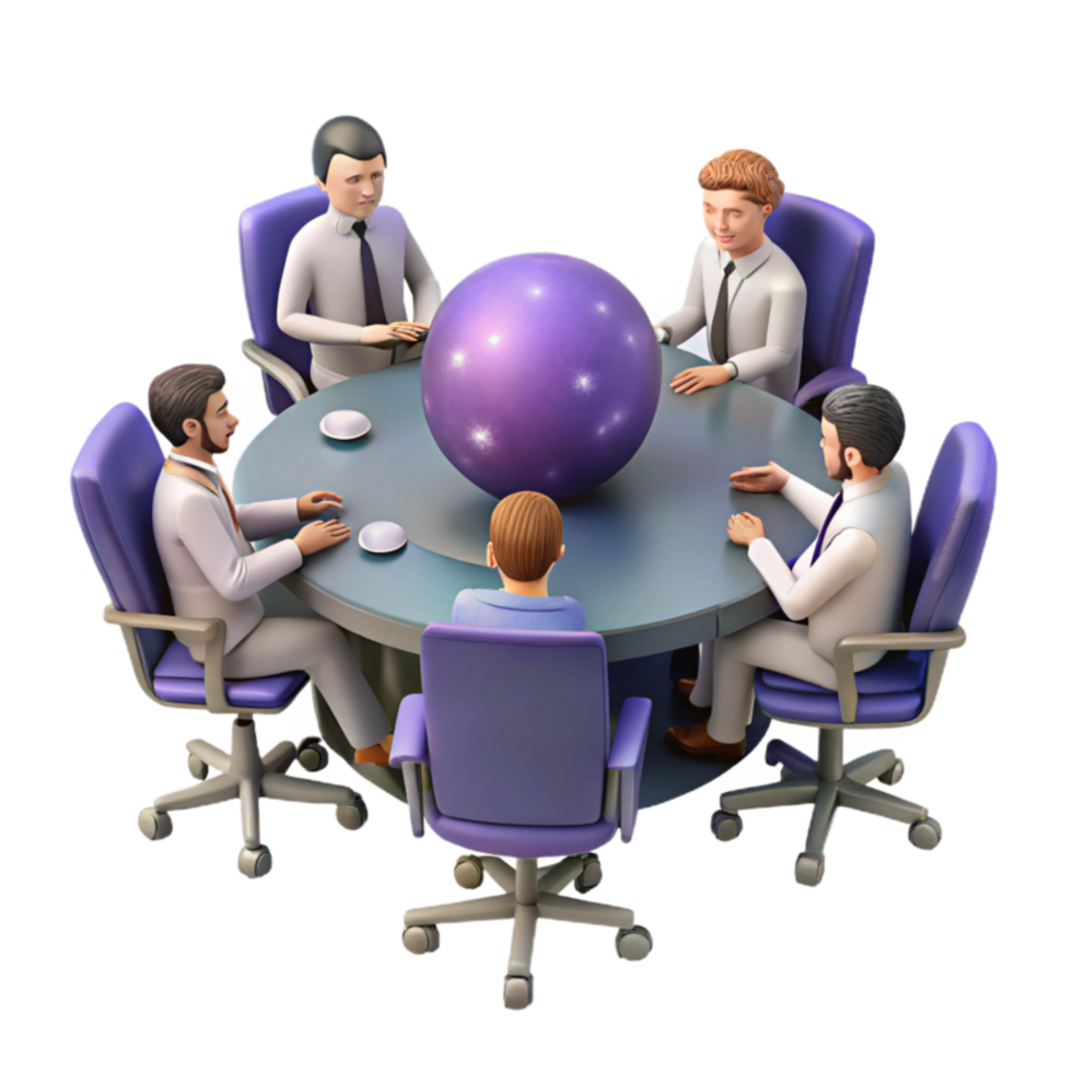 Global Business Strategy Collaborative Decision Making Around the Table png