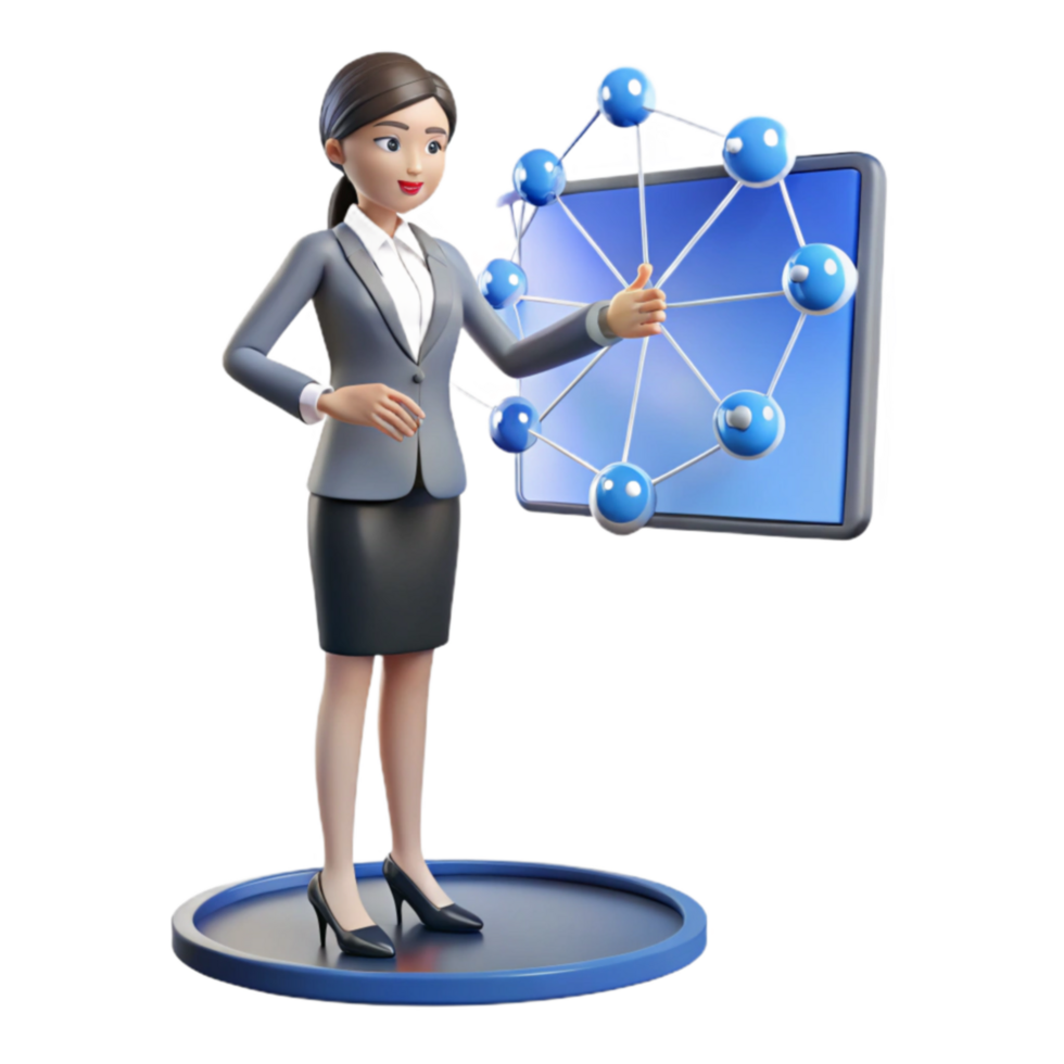 Network Visualization Interactive Data Presentation for Business png