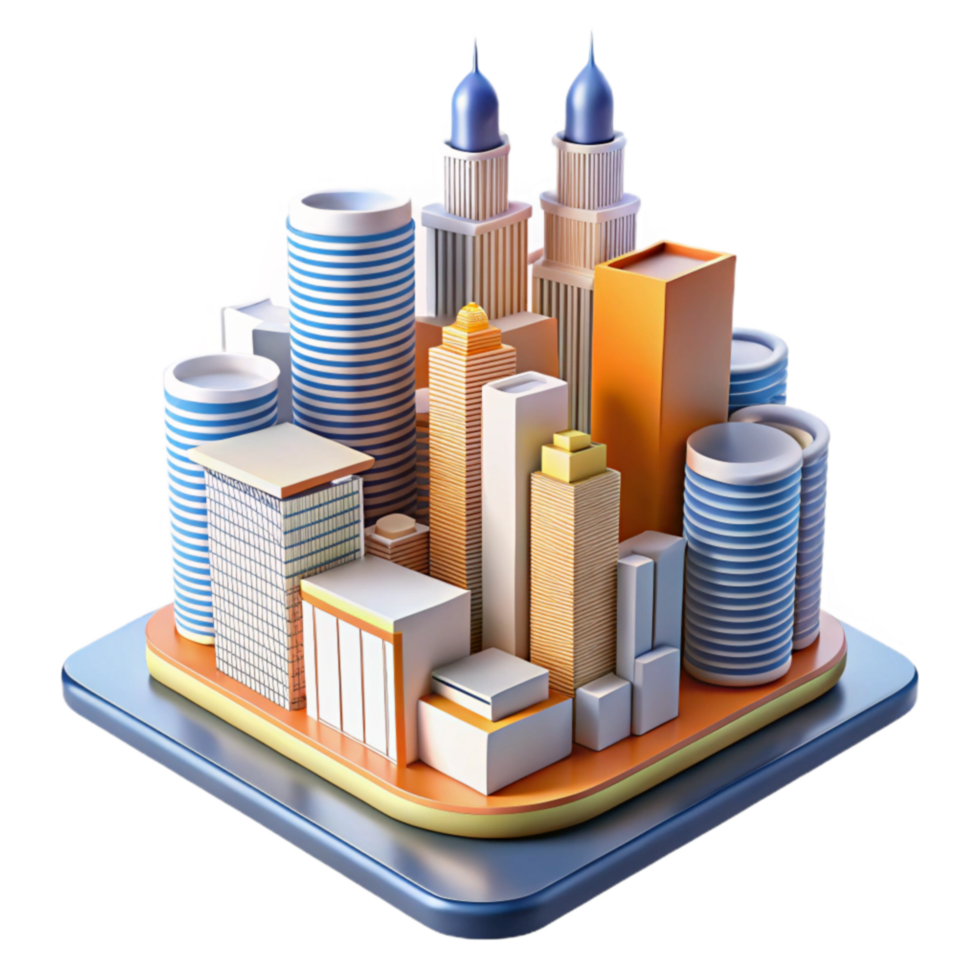 Cityscape Modern Urban Architecture, Skyscrapers, Buildings png