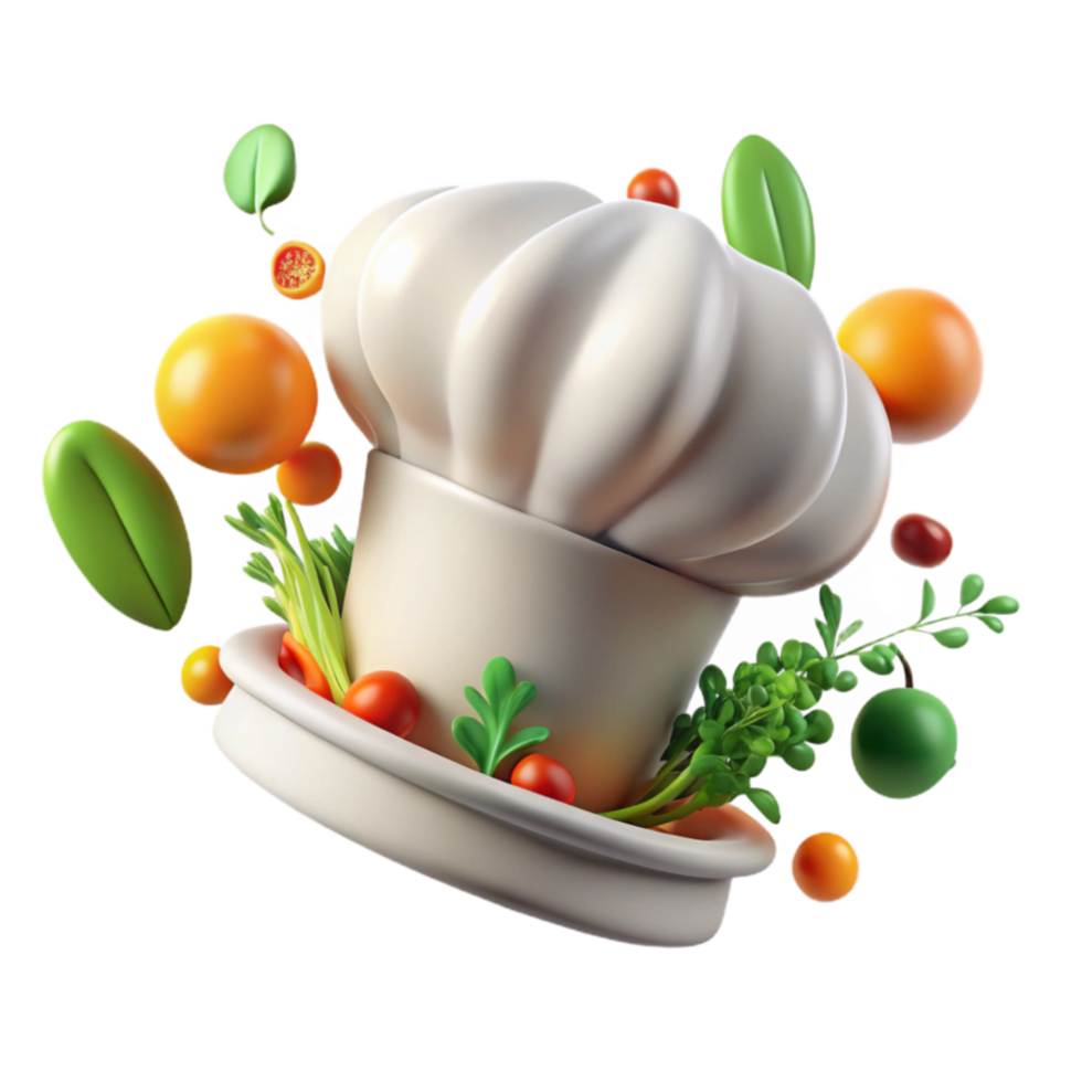 Culinary Hat Fresh Herbs, Vegetables, and Fruits png
