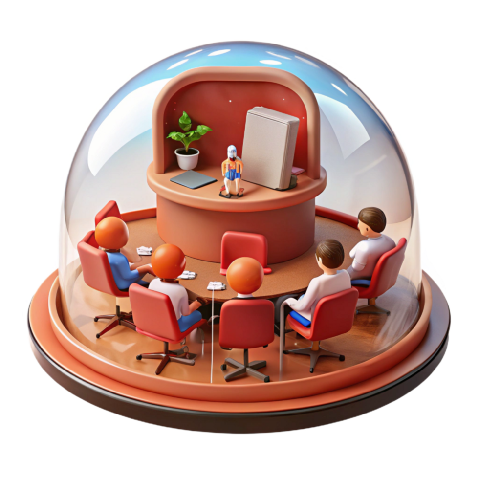 Isolated Team Meeting Protected Collaboration in a Virtual Space png