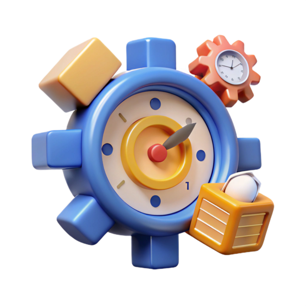 Time Management Productivity, Efficiency, and Workflow Optimization png