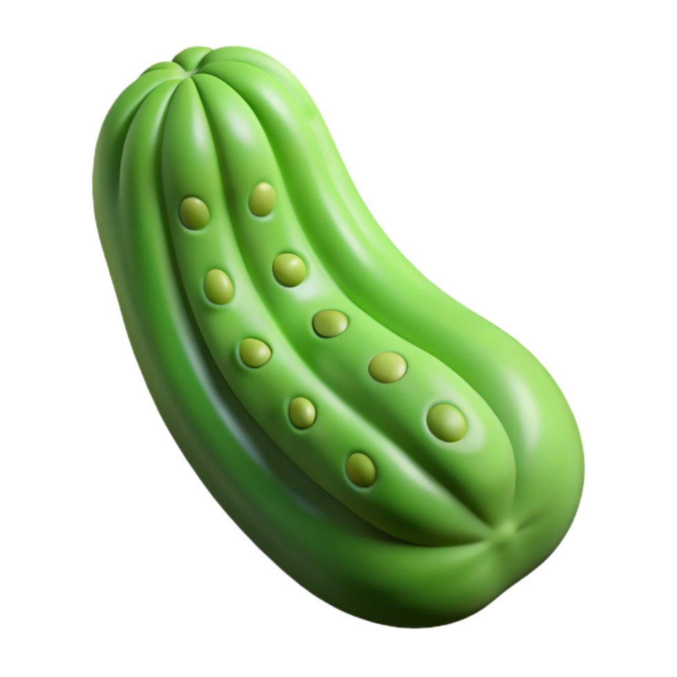 3D Render of a Green Pea Pod png
