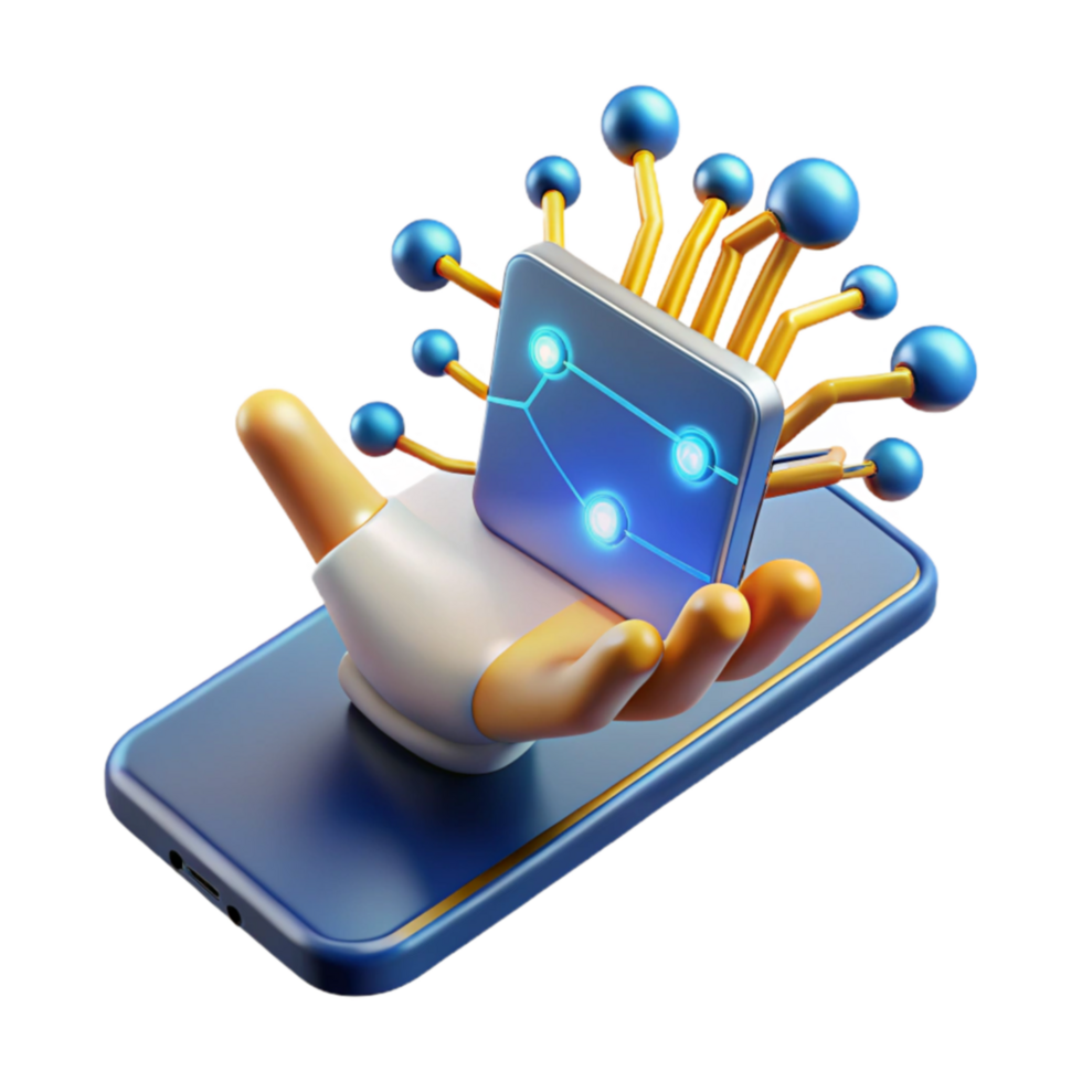 Mobile Connectivity Network Technology in the Palm of Your Hand png
