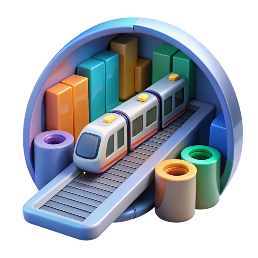 Transit System Data Visualization Efficient Railway Transport Analytics png