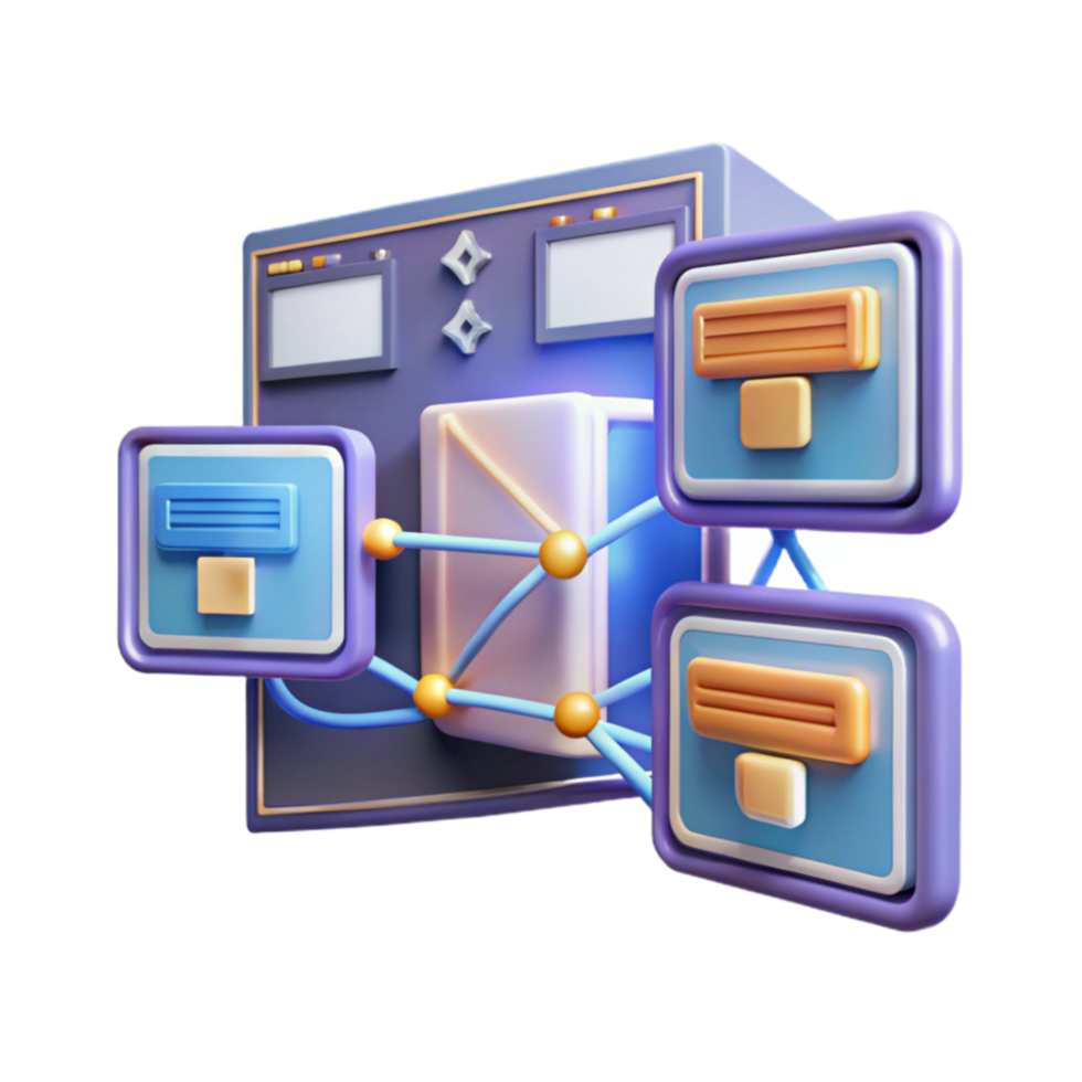 Data Integration Network Visualization of System Interconnectivity png