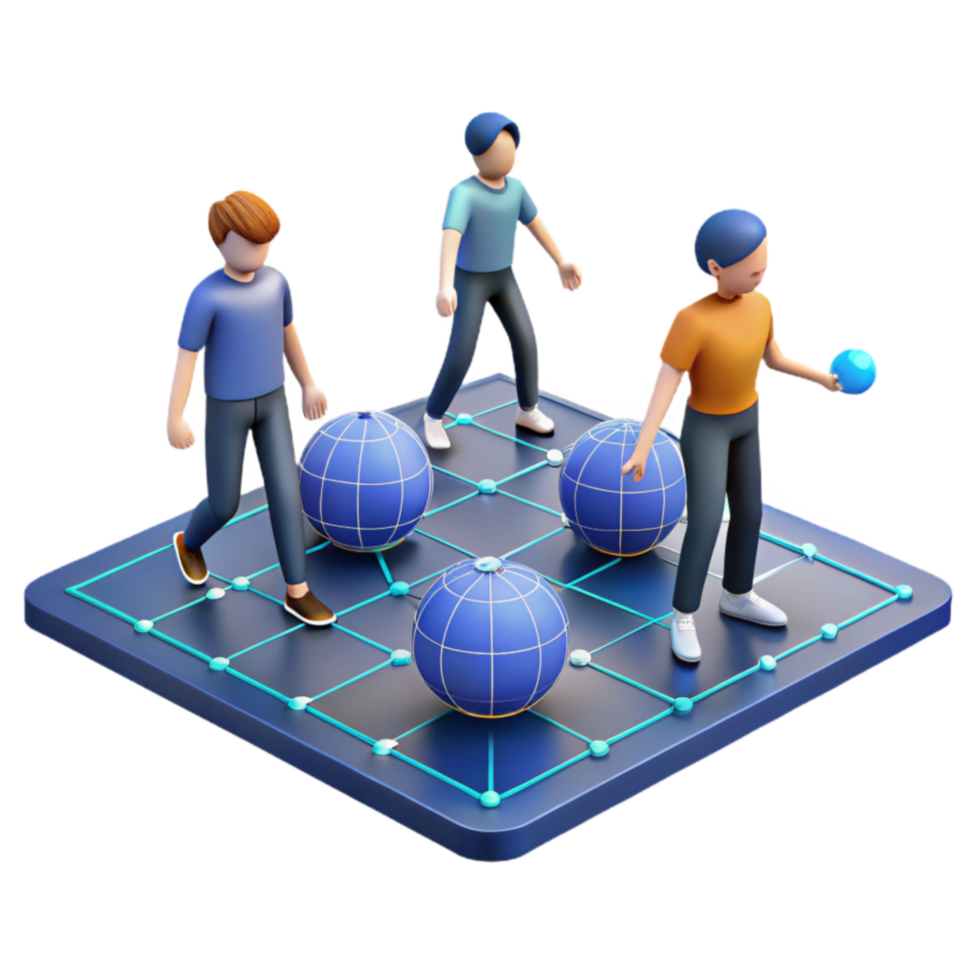 Global Network Collaboration Teamwork, Connectivity, and Shared Success png