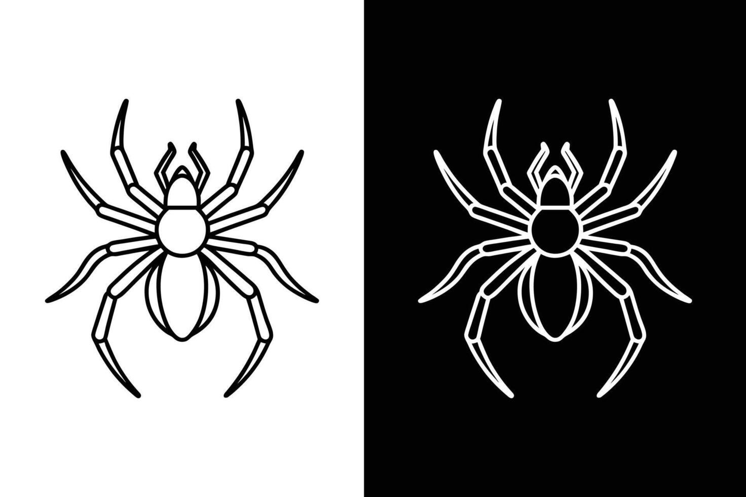 Spider line icon. Spider outline icon. linear style sign for mobile concept and web design Black vector