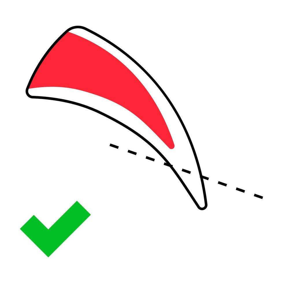 Dog nail trimming guide colorful icon. Pet claws cutting instruction with cut line vector