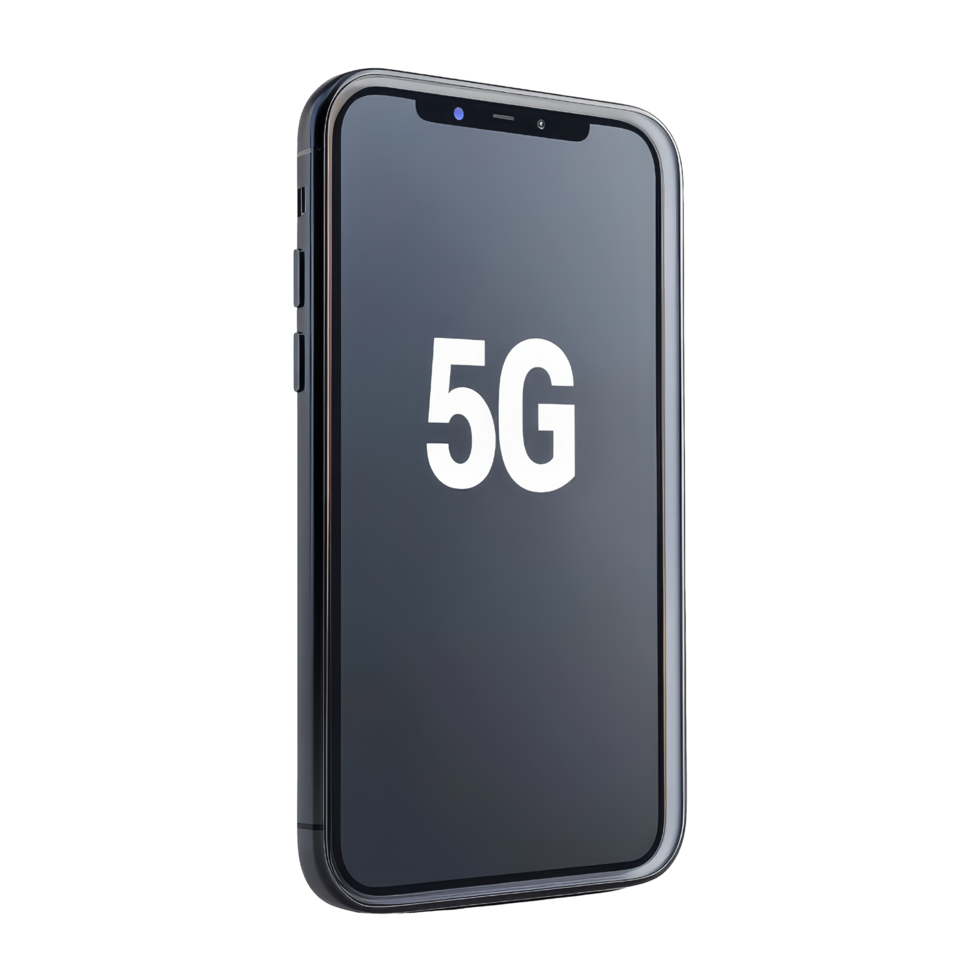5g enabled smartphone on technology focus png