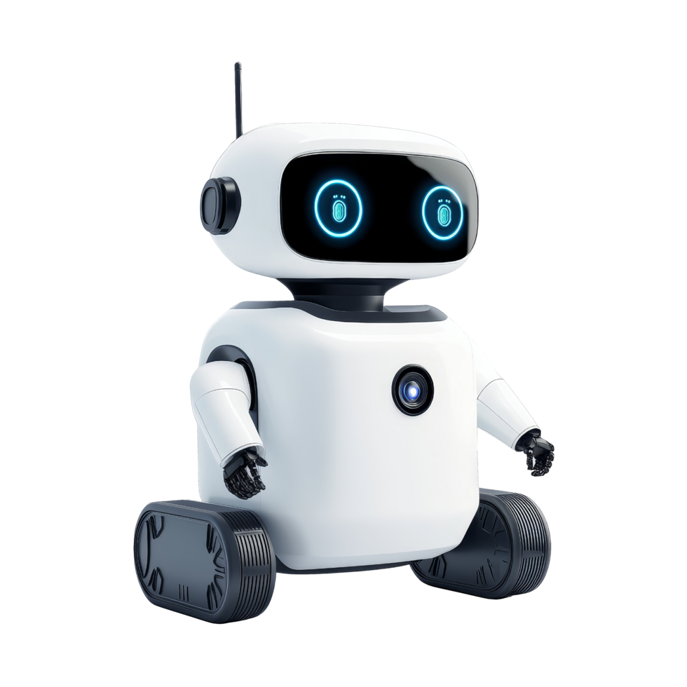 Autonomous delivery robot on technology png
