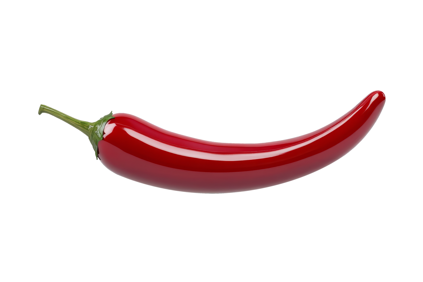 Vibrant red chili pepper render icon graphic design studio png