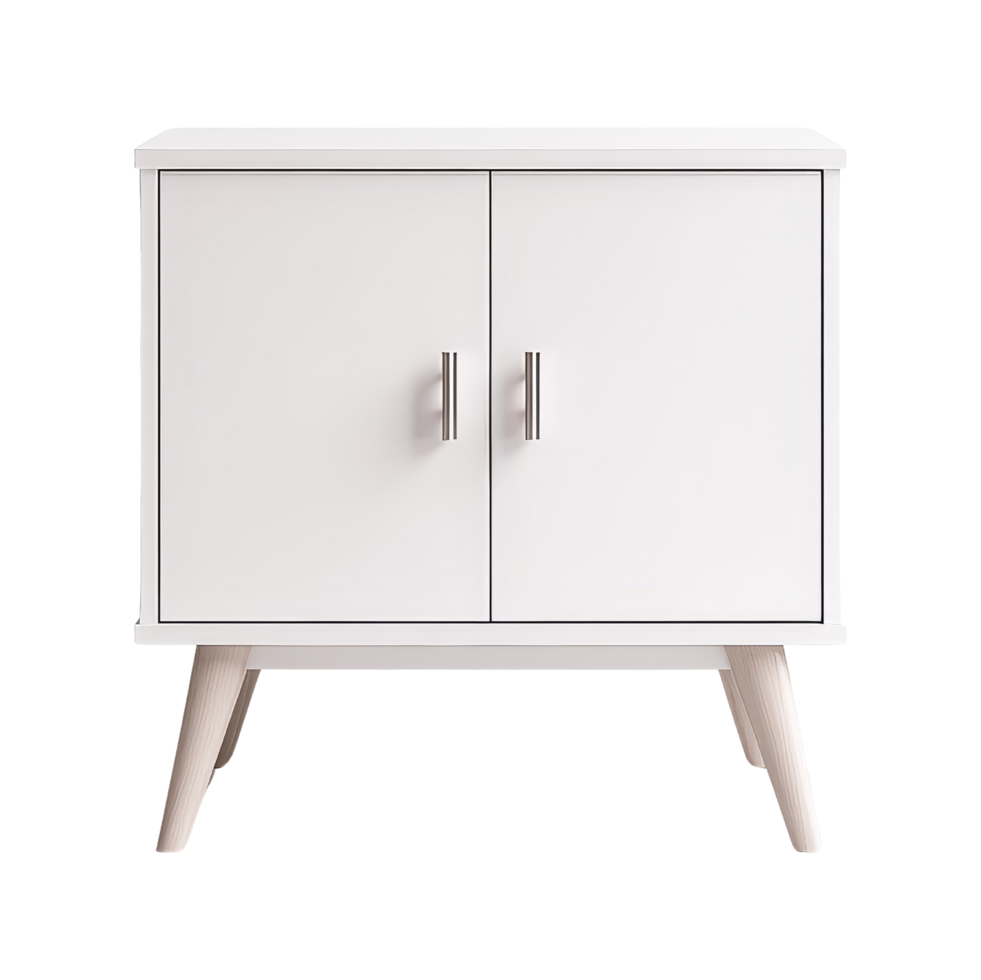 Modern white cabinet display home furniture interior png