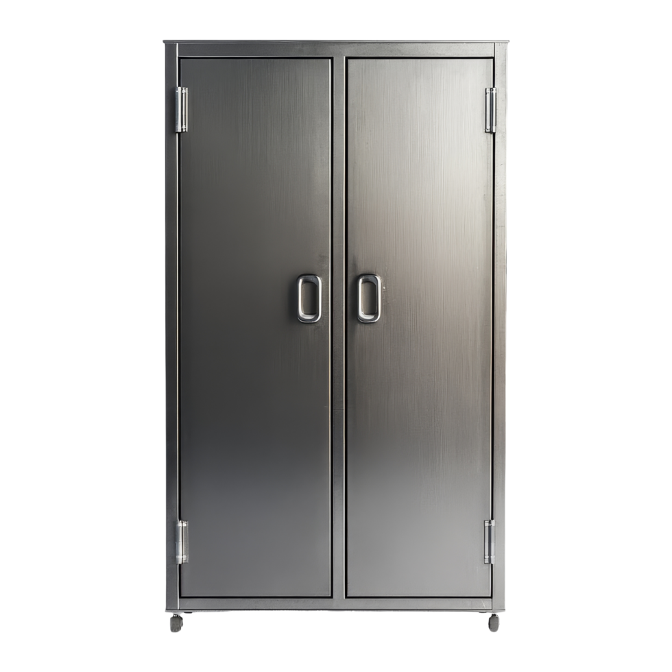 Doubledoor metal cabinet display studio png