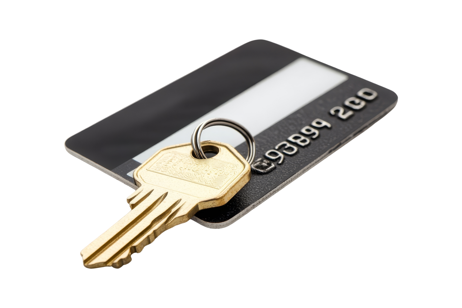 Keycard and key png