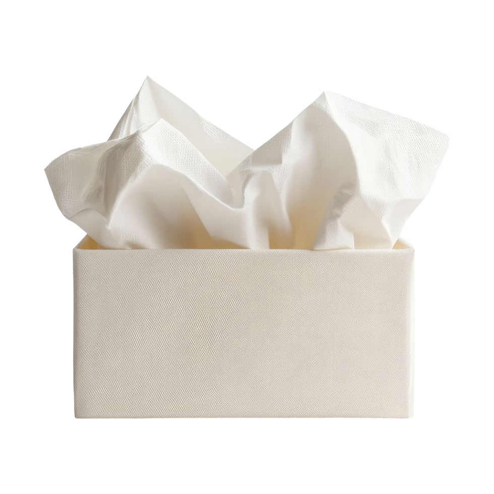 Minimal tissue box display isolated png