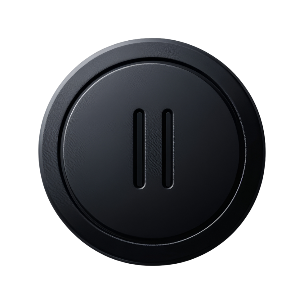 Minimalistic power button on graphic png