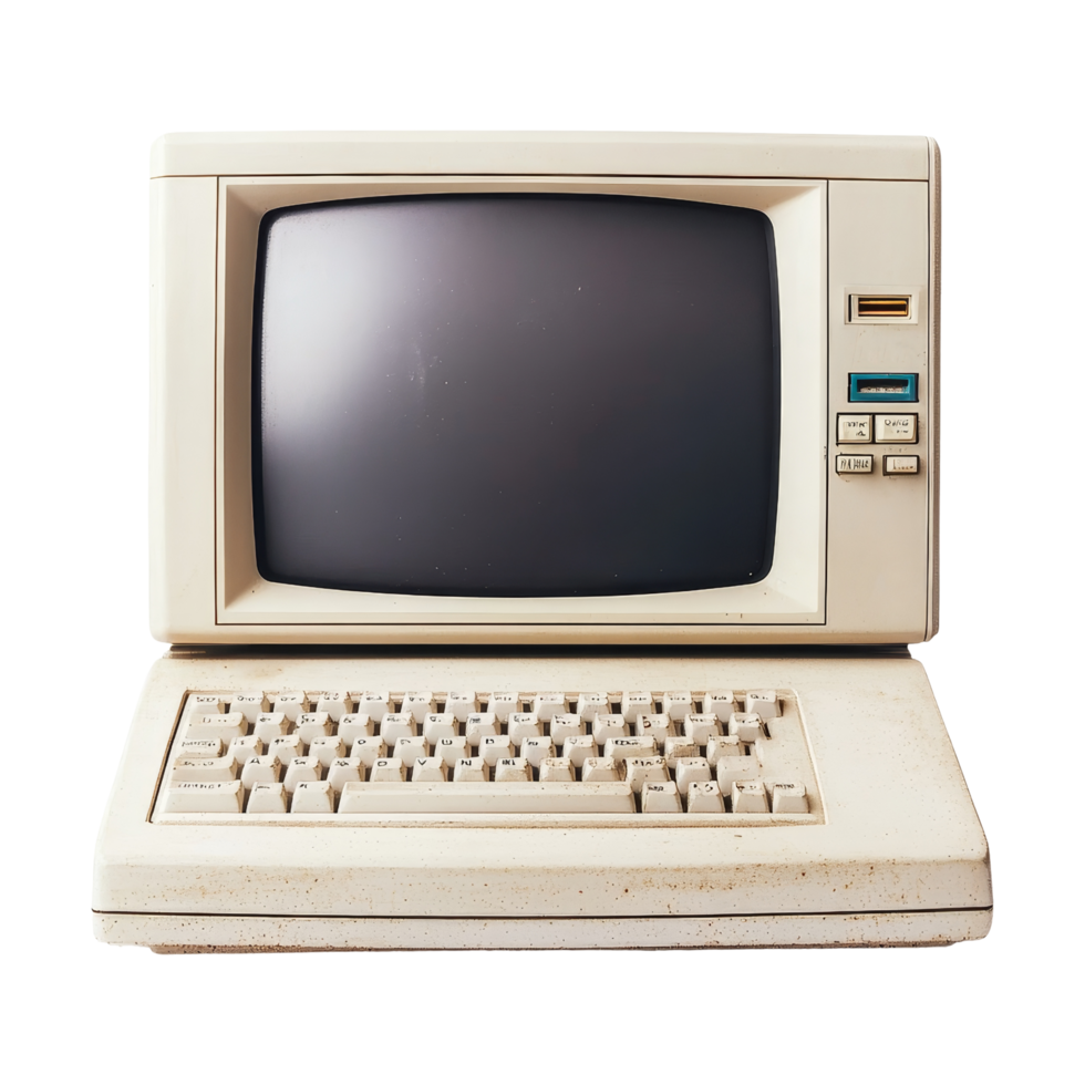 Old desktop computer png