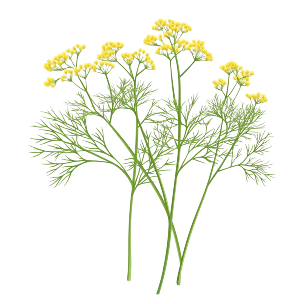 Dill Weed Plant on Transparent Background png