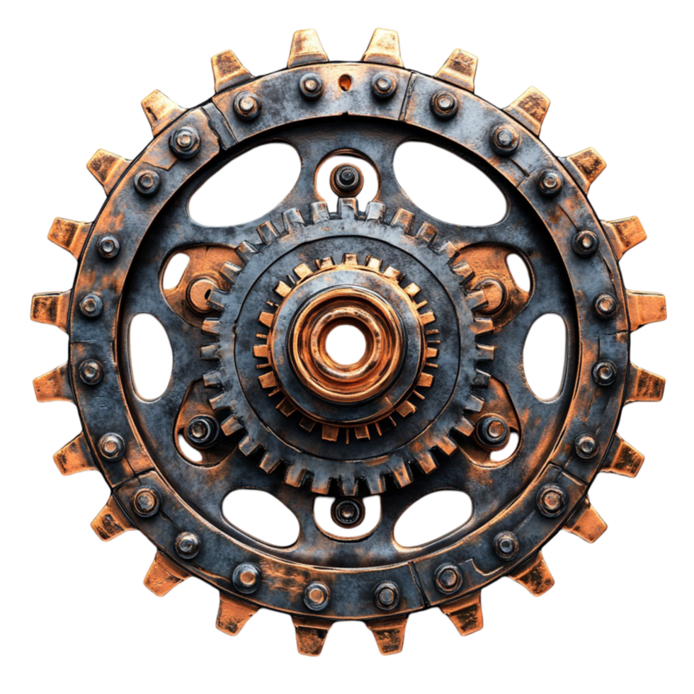 Gear cog on a transparent background png
