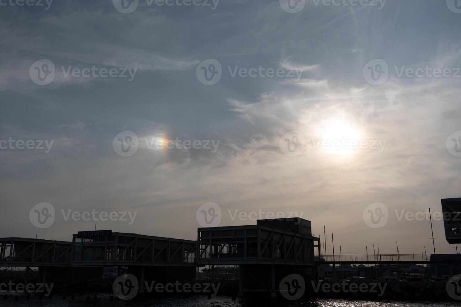 Heatwave hot sun. Climate Change. Global Warming. photo