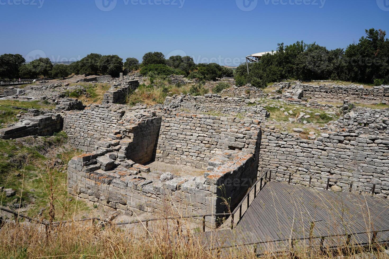 Troy ancient city in Canakkale, Turkiye photo