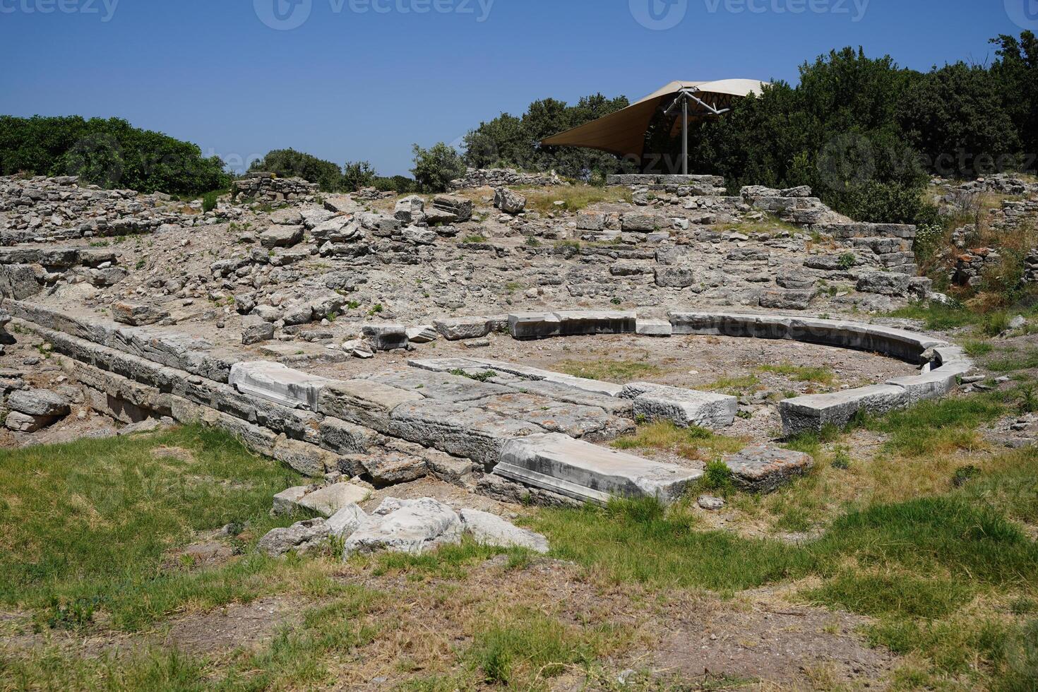 Troy ancient city in Canakkale, Turkiye photo