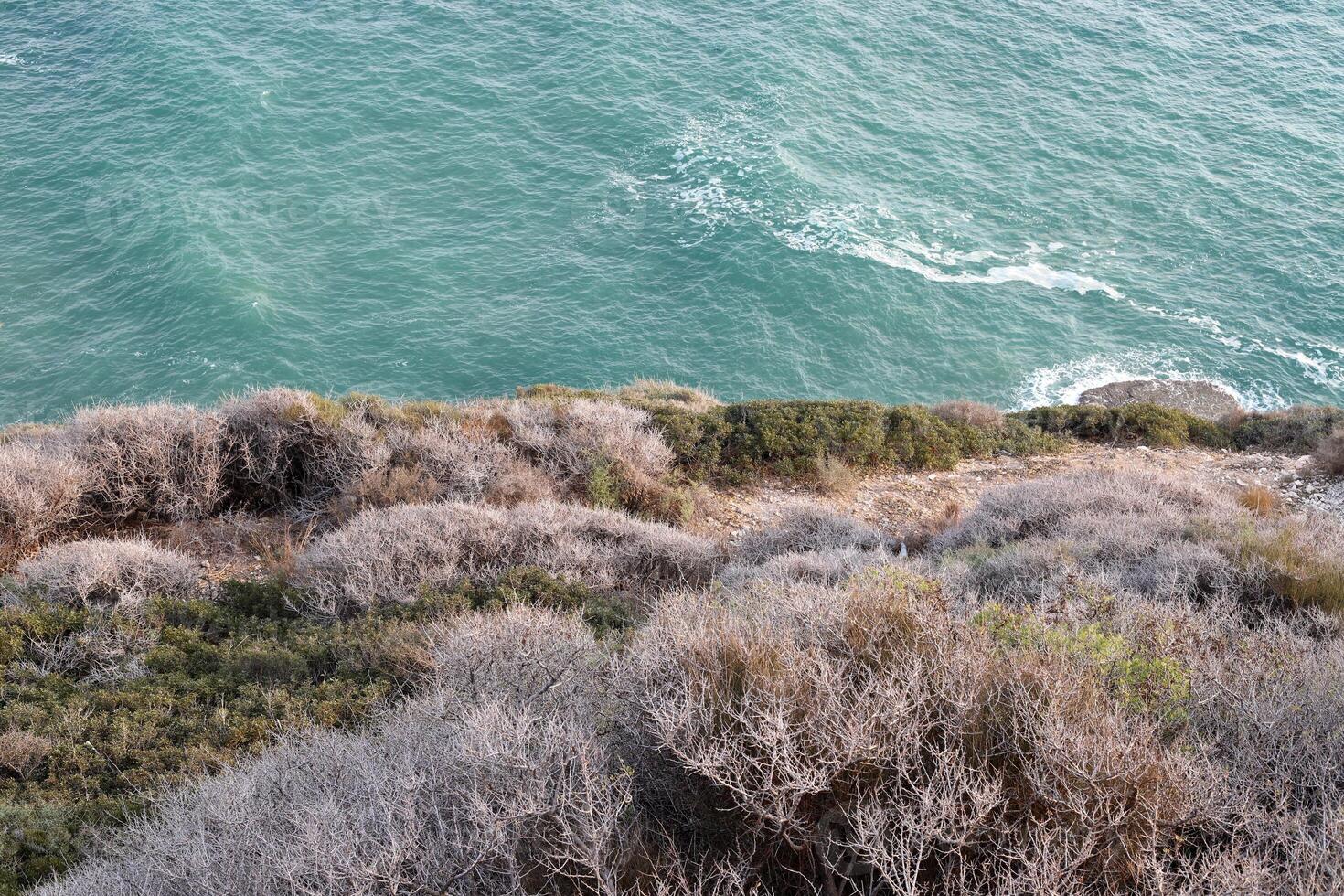 The Mediterranean coast in northern Israel photo