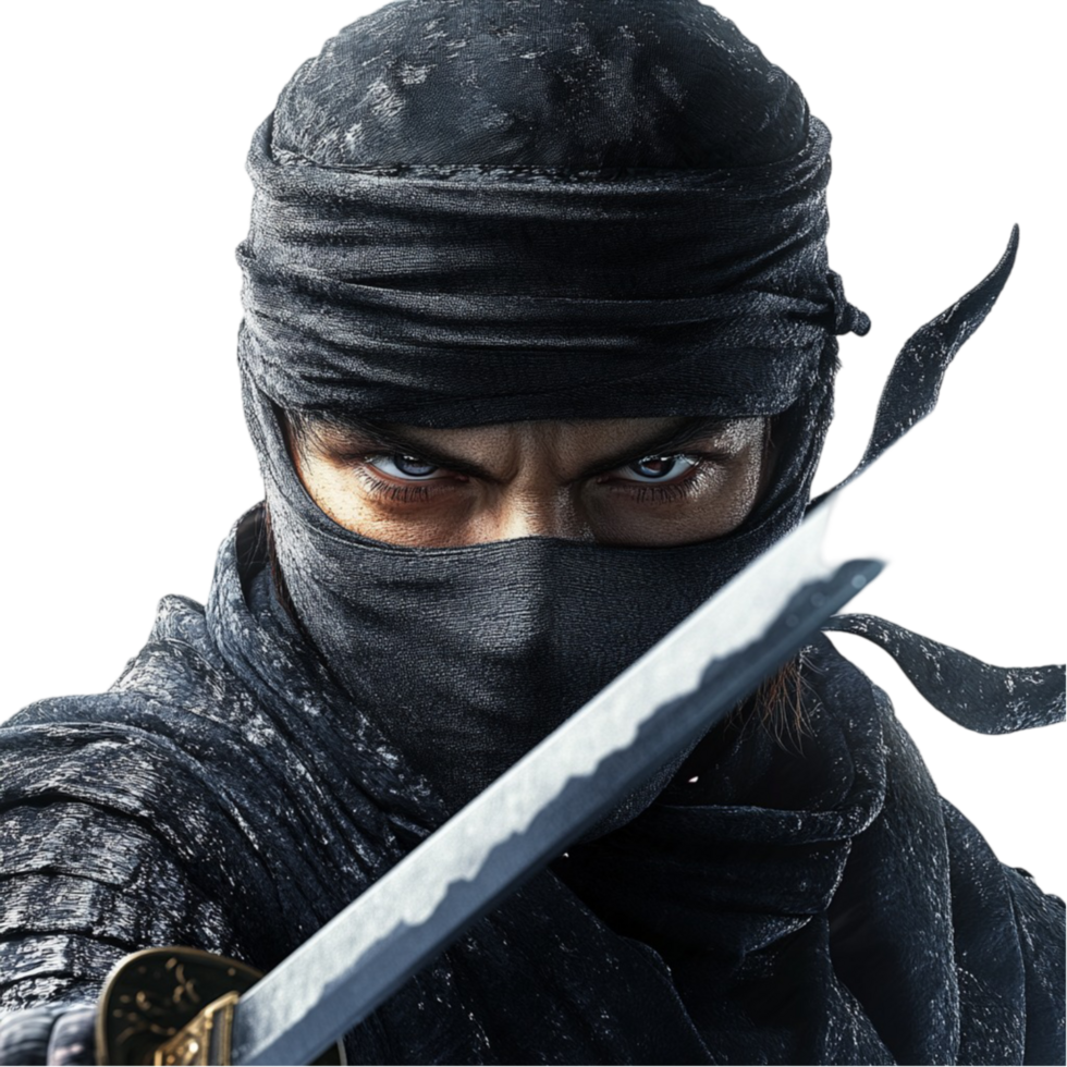 Ninja on Transparent Background png