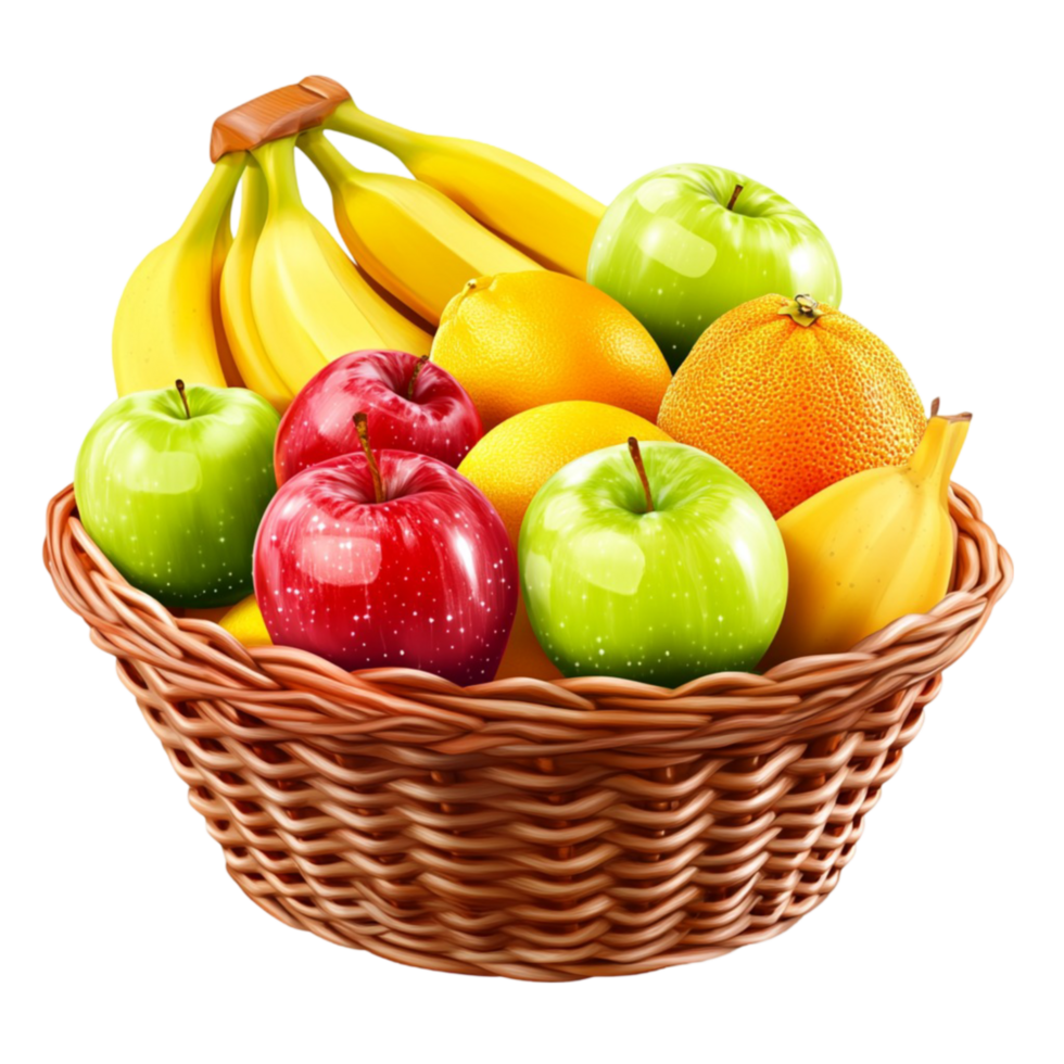 Fruit Basket on a transparent background png