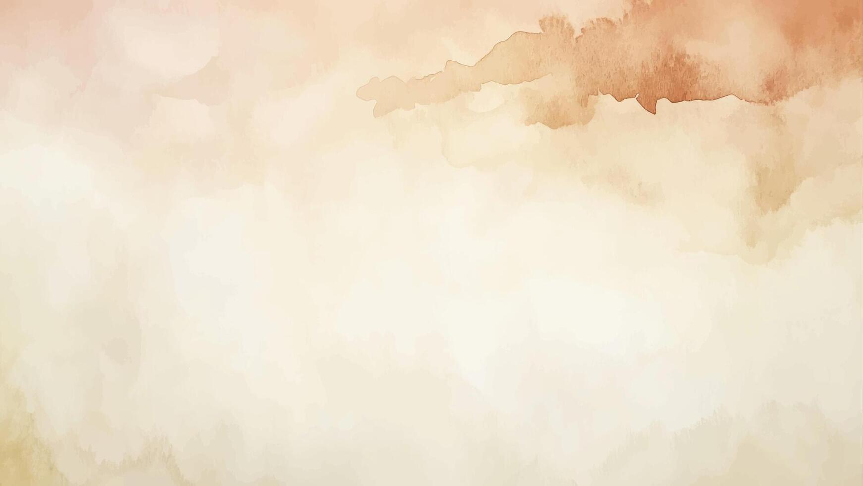 Watercolor background featuring soft pastel hues and hand-drawn textures. Watercolor background with pastel brown beige colors vector