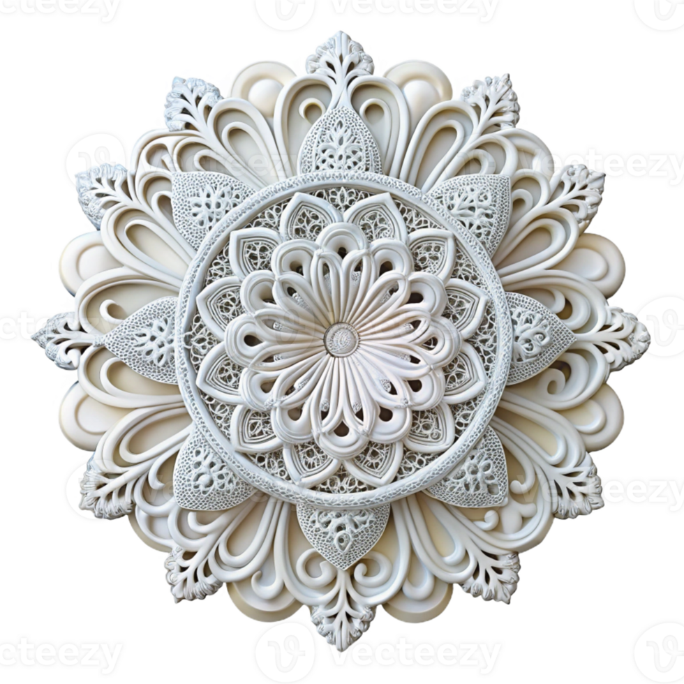 Intricate 3D Ornament Illustration png