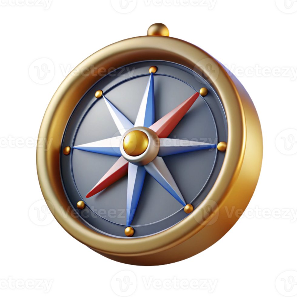 3D Compass Icon Design png