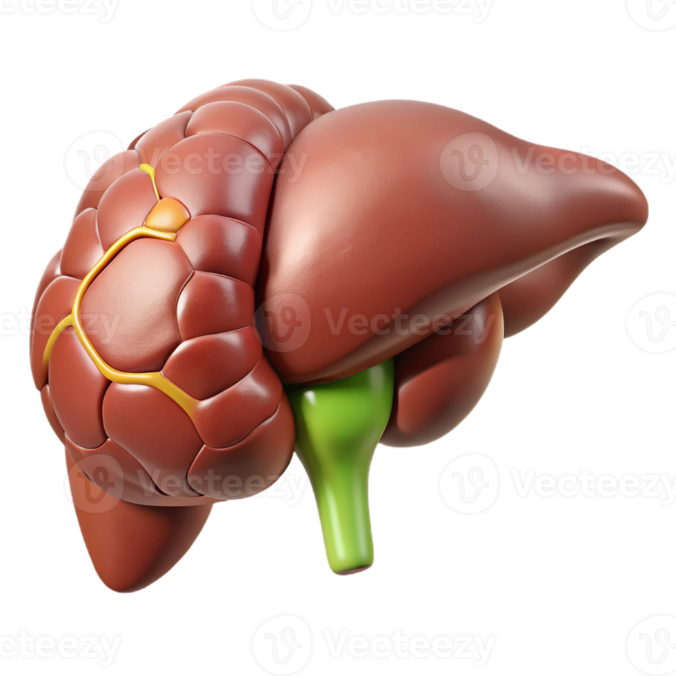 3D Model of the Liver and Gallbladder png