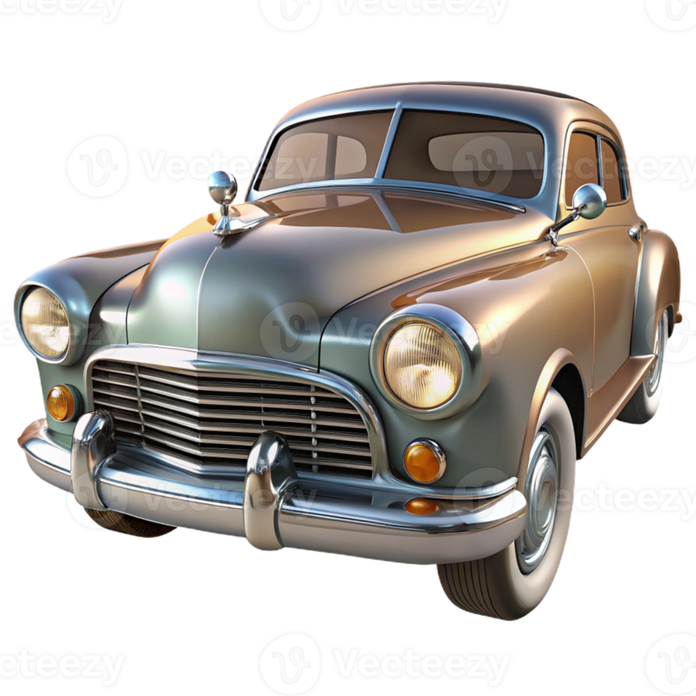 Classic Car Render Front View png