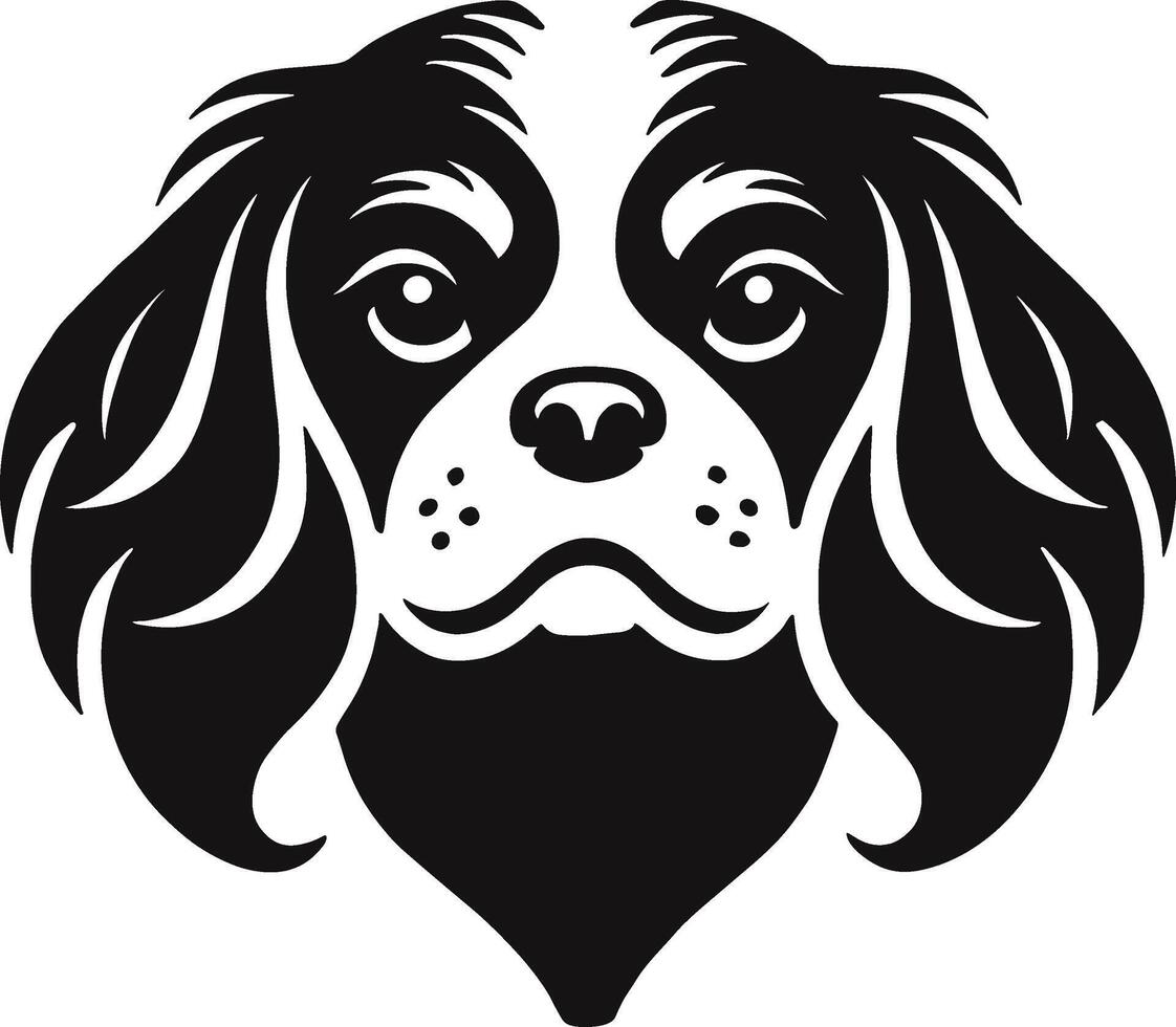 Cavalier King Charles Spaniel Face vector