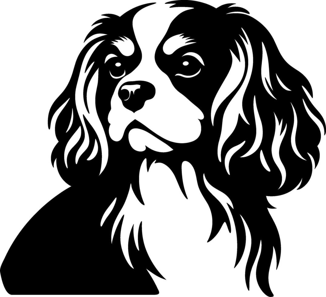 Cavalier King Charles Spaniel Portrait vector