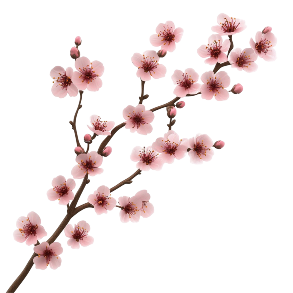 Pink Cherry Blossom Branch png