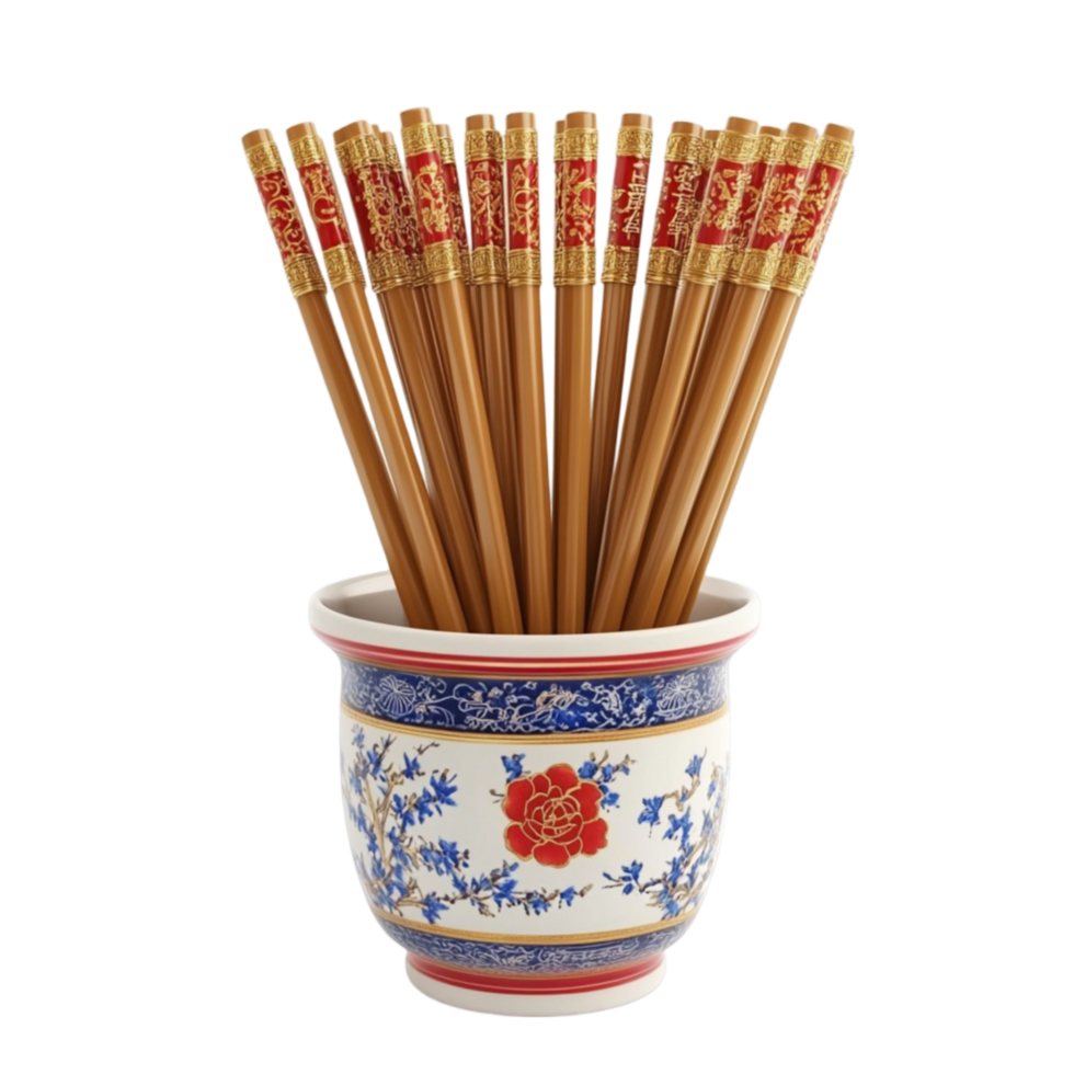Chinese Traditional Chopsticks in Pot png