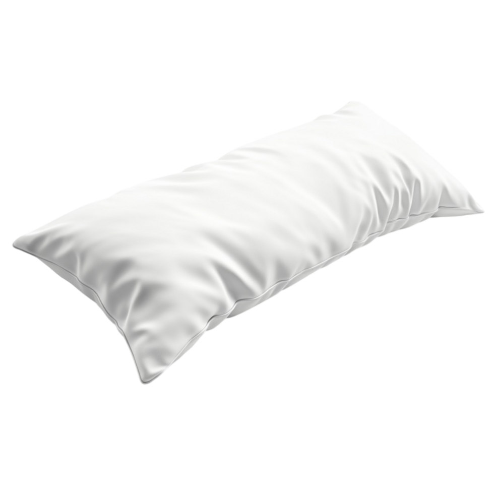 White Pillow Isolated on Transparent Background png