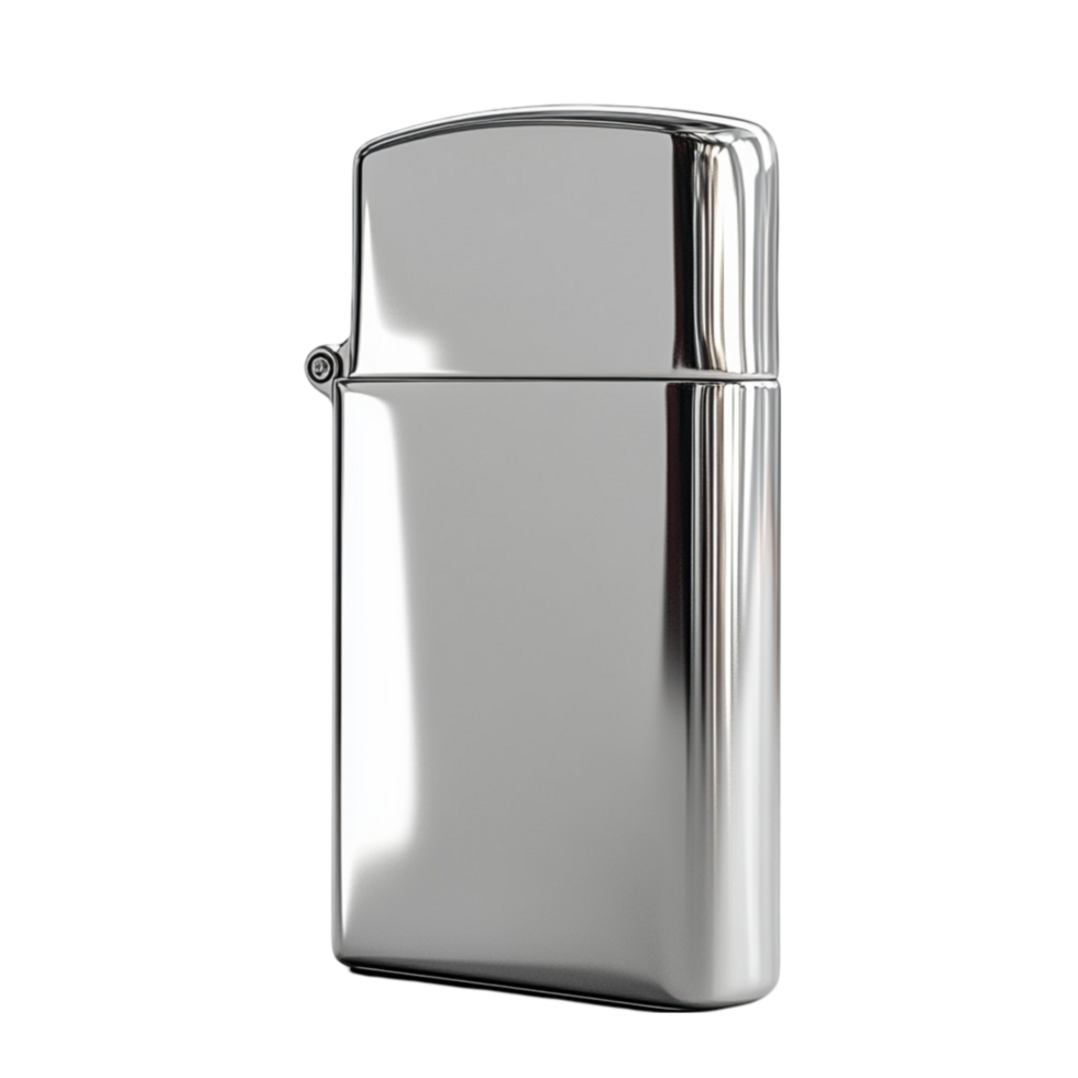 Silver Lighter on Transparent Background png