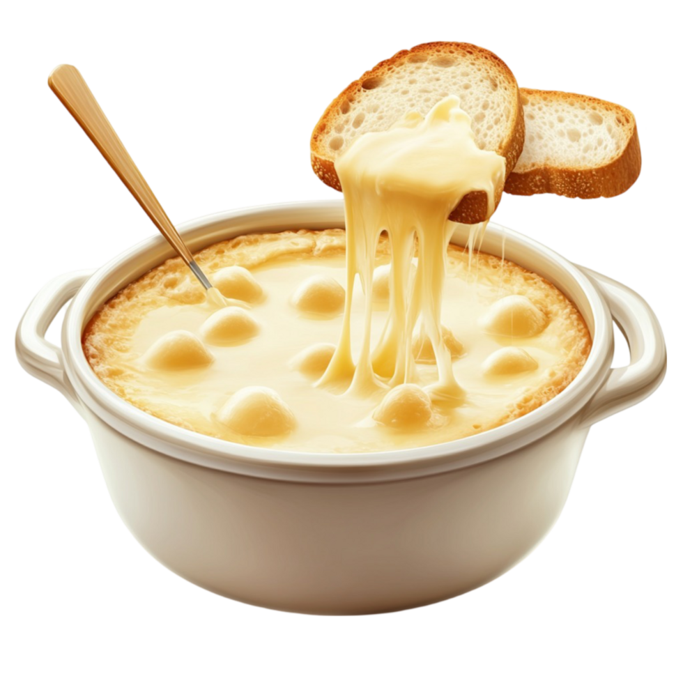 Cheese Fondue with Bread png
