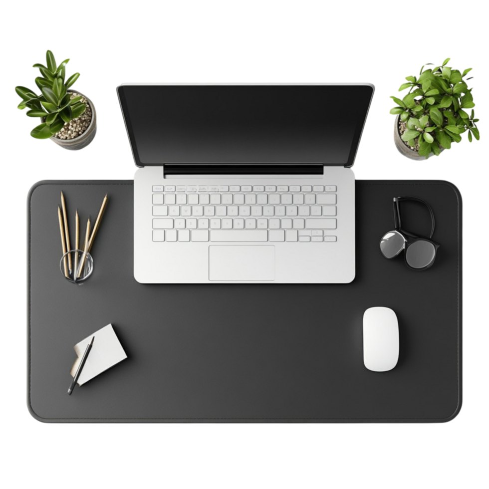 Organized Office Desk Setup png