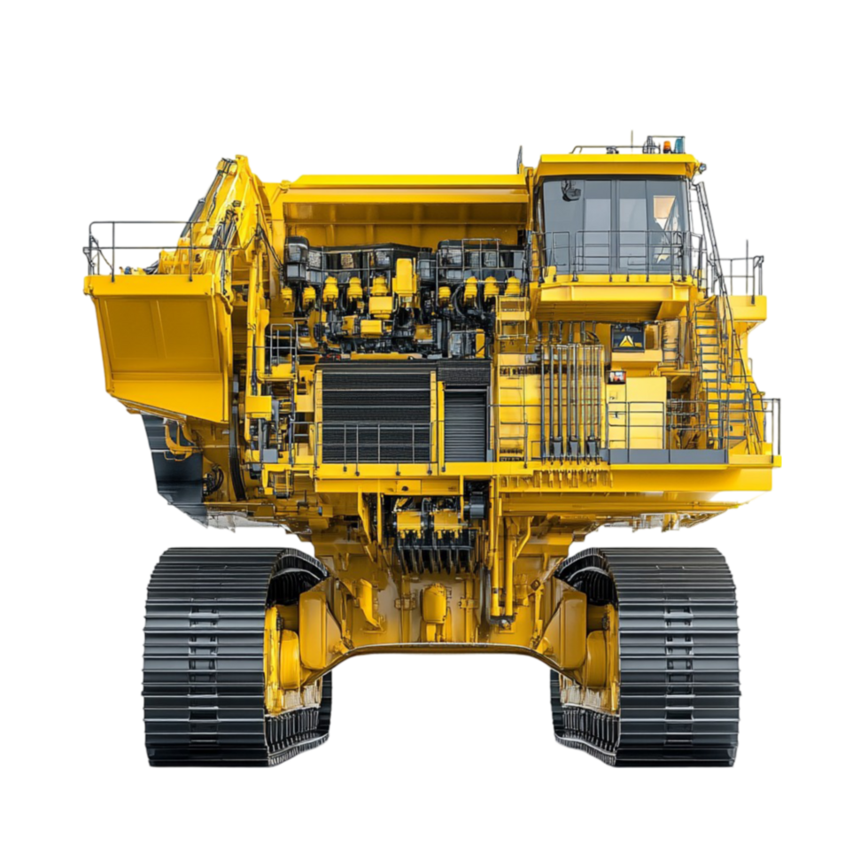 Yellow Mining Machine png