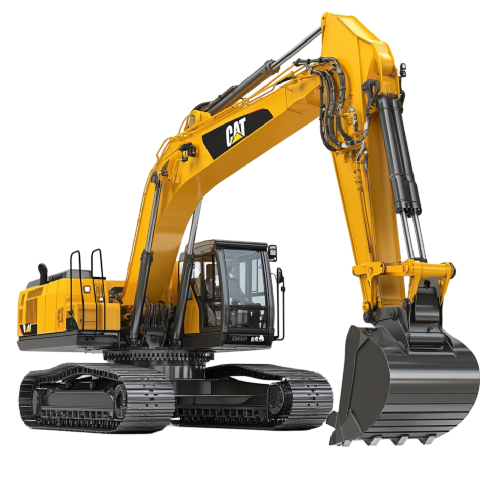 Excavator on Transparent Background png