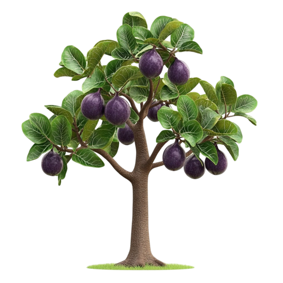 Plum Tree with Ripe Fruits png