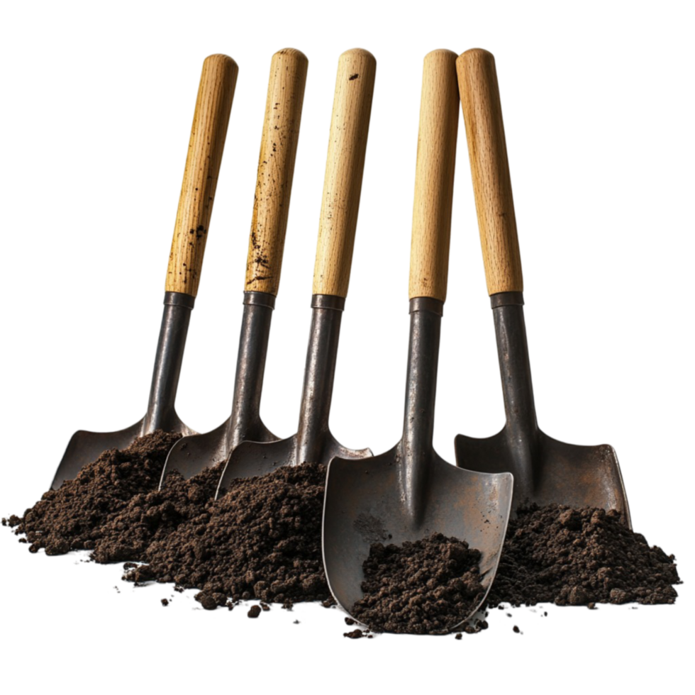 Shovels with Dirt png